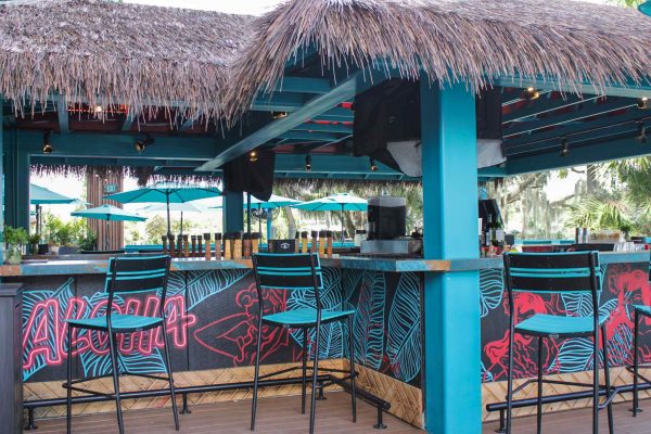 Outdoor bar in St. Petersburg, Florida. Outdoor bar in the Skyway area of St. Petersburg, Florida. Outdoor bar in Riverview, Florida.
